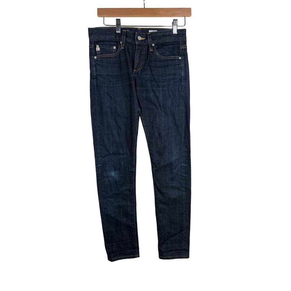 AG Adriano Goldschmied Women's Nikki Relaxed Skinny Jeans size 24R Dark Wash Blu